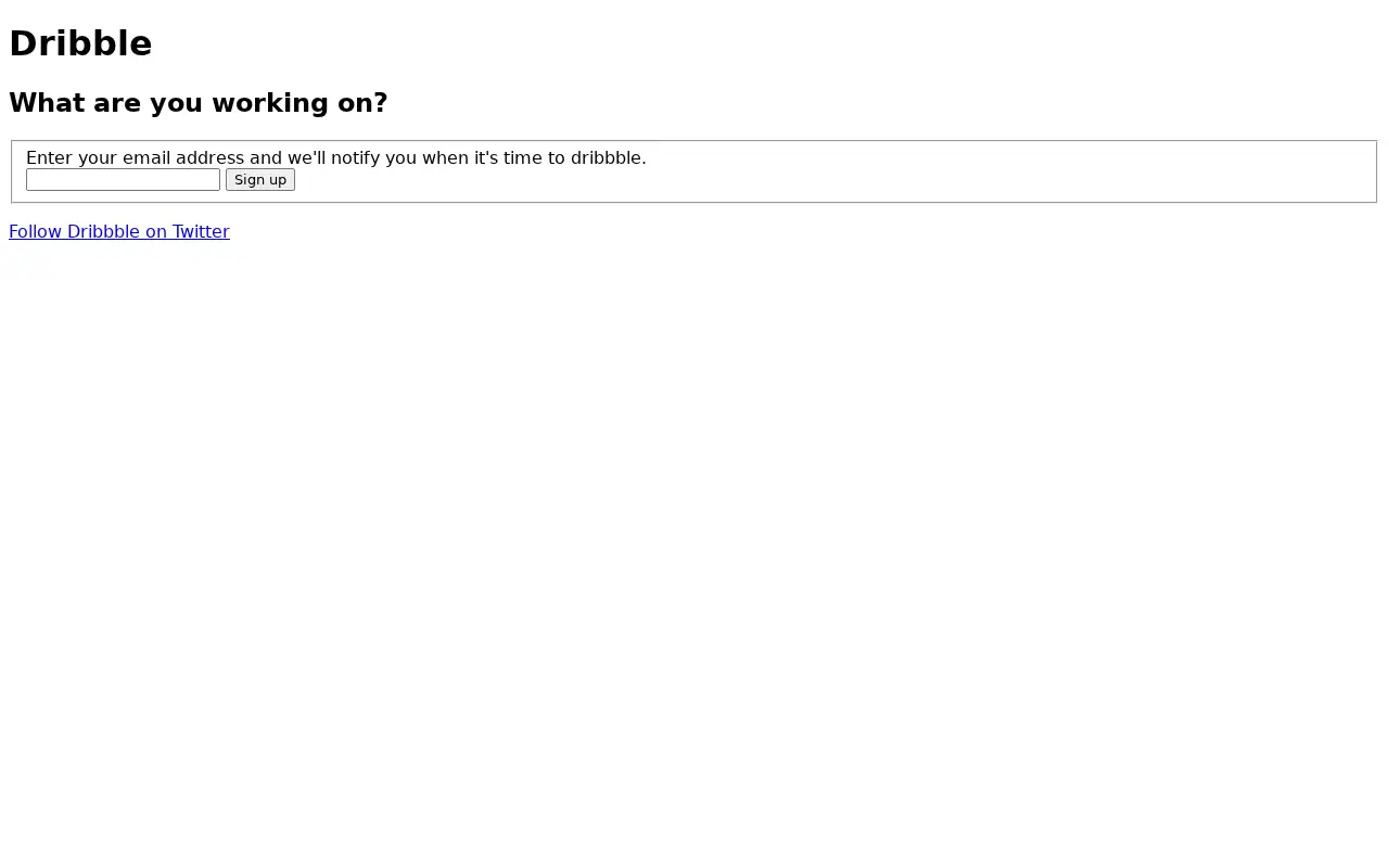 dribbble.com in 2009