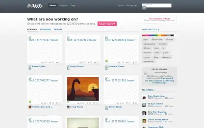 dribbble.com in 2010