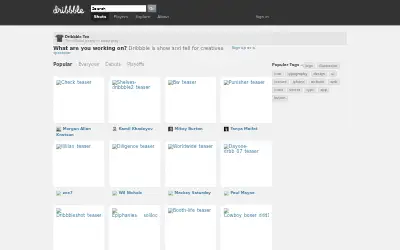 dribbble.com in 2011