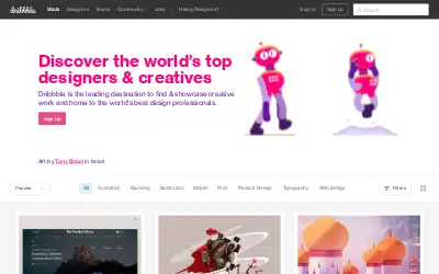 dribbble.com in 2019