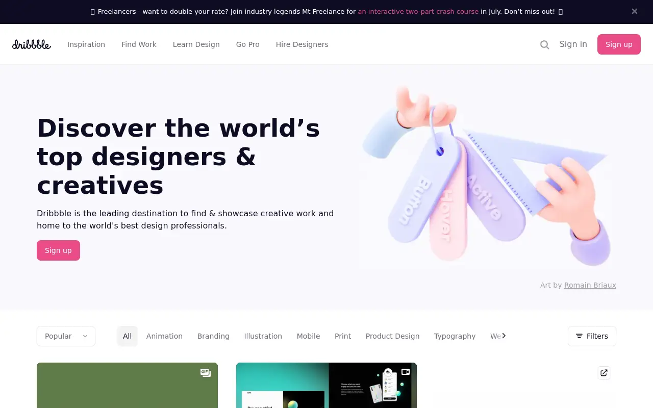 dribbble.com in 2021