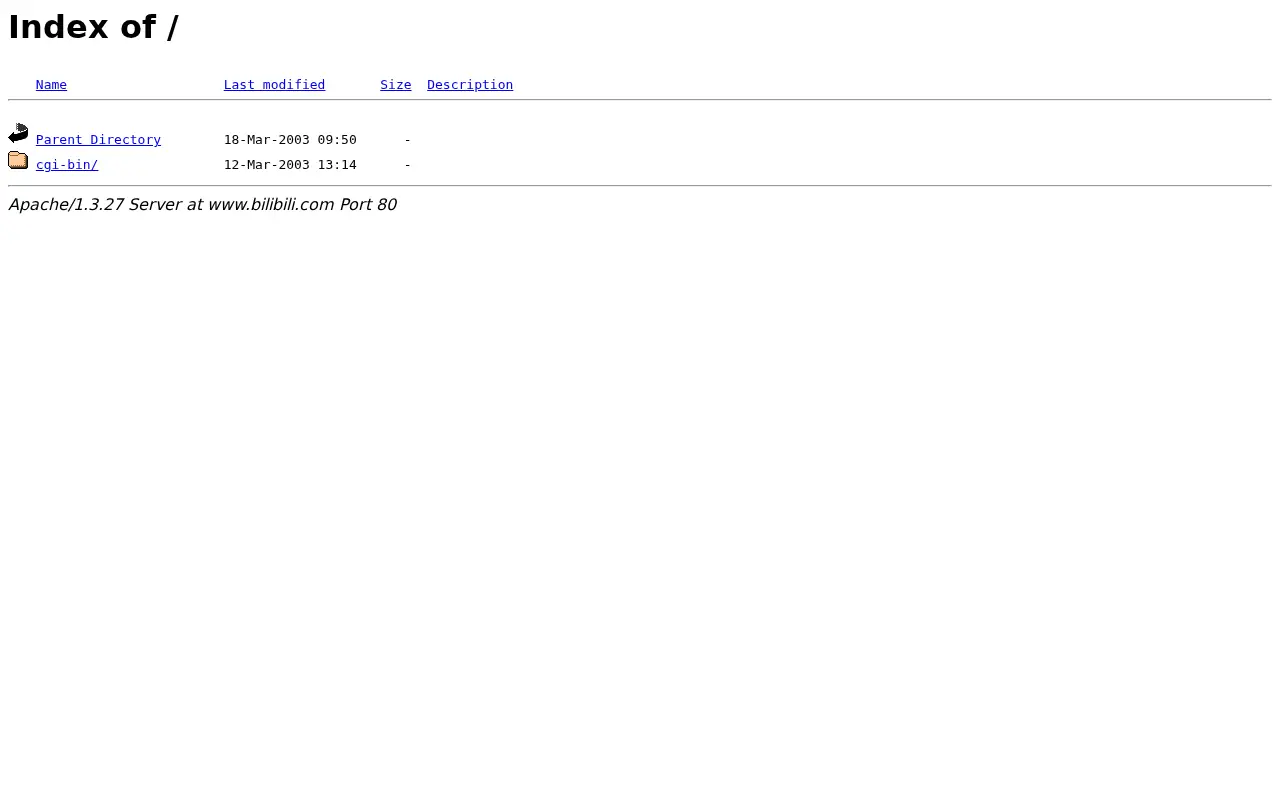 bilibili.com in 2003