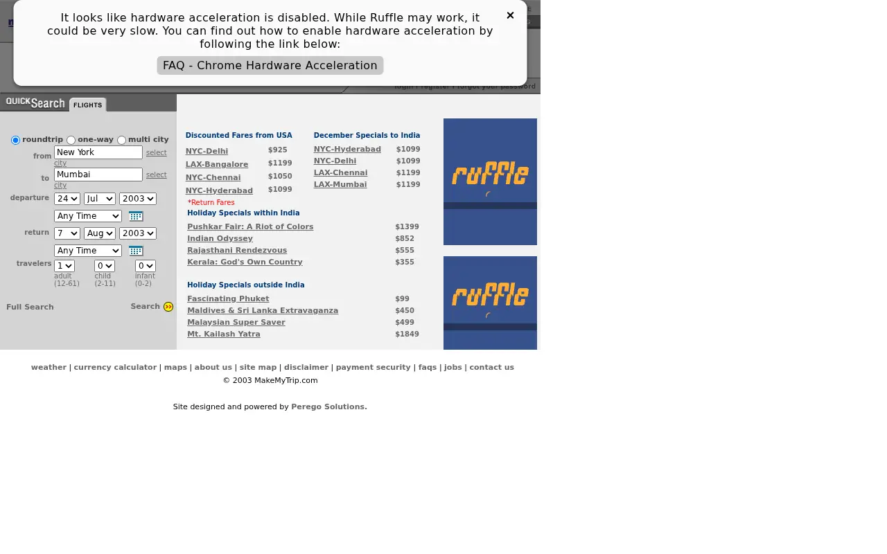 makemytrip.com in 2003