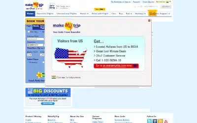makemytrip.com in 2011