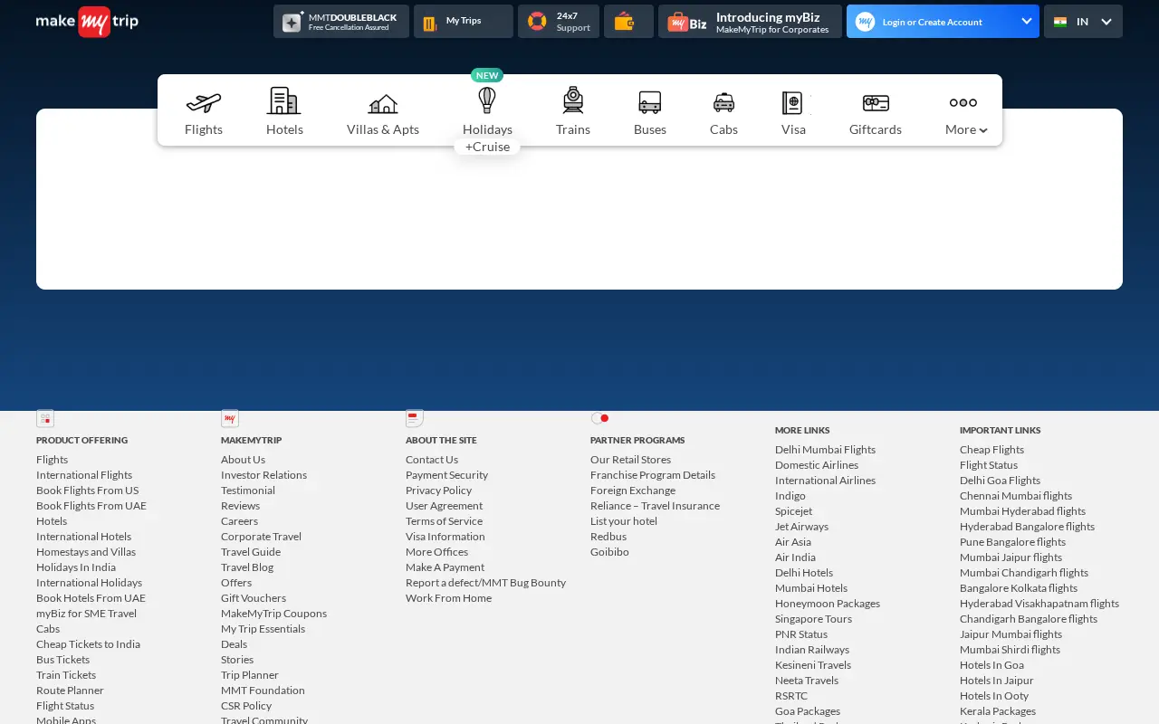 makemytrip.com on July 7, 2020