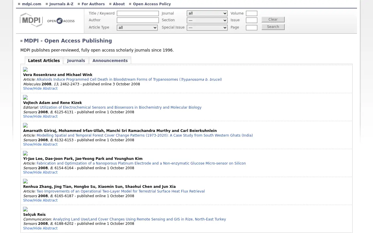 mdpi.com in 2008
