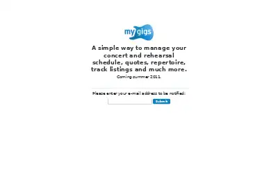 mygigs.com in 2011