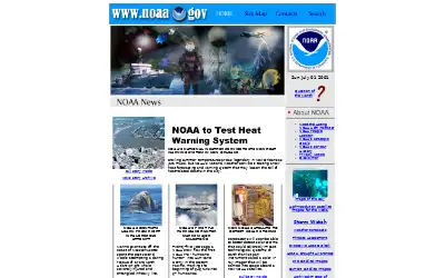 noaa.gov in 2001