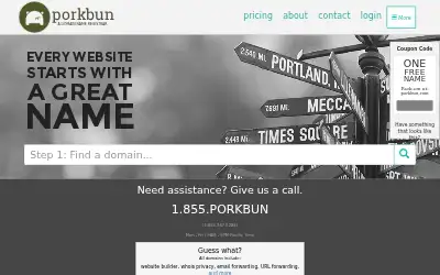 porkbun.com in 2016