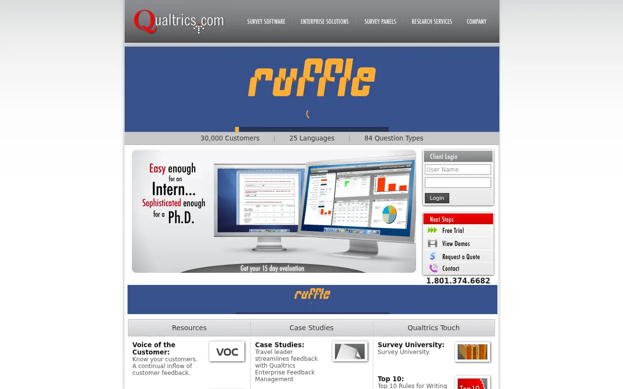 qualtrics.com in 2007