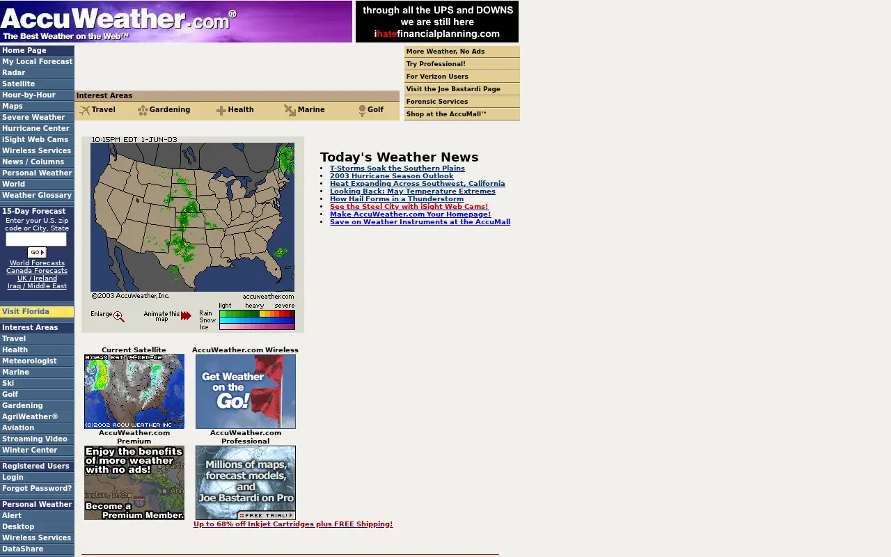 accuweather.com in 2003