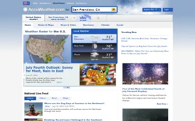 accuweather.com in 2014