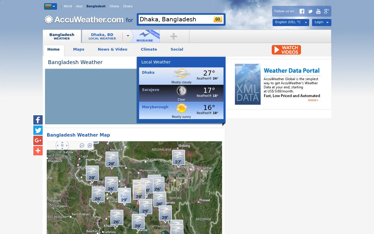 accuweather.com in 2016