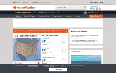 accuweather.com in 2018