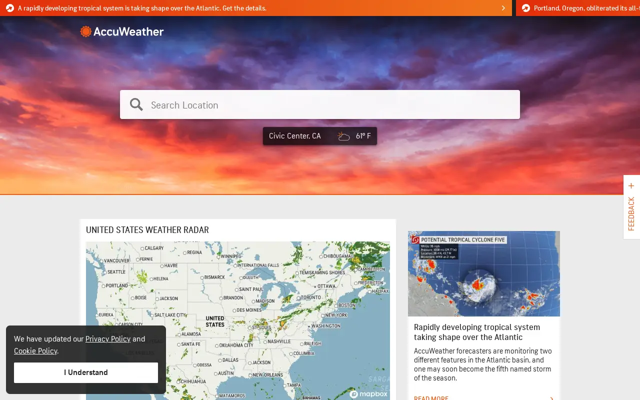 accuweather.com in 2021