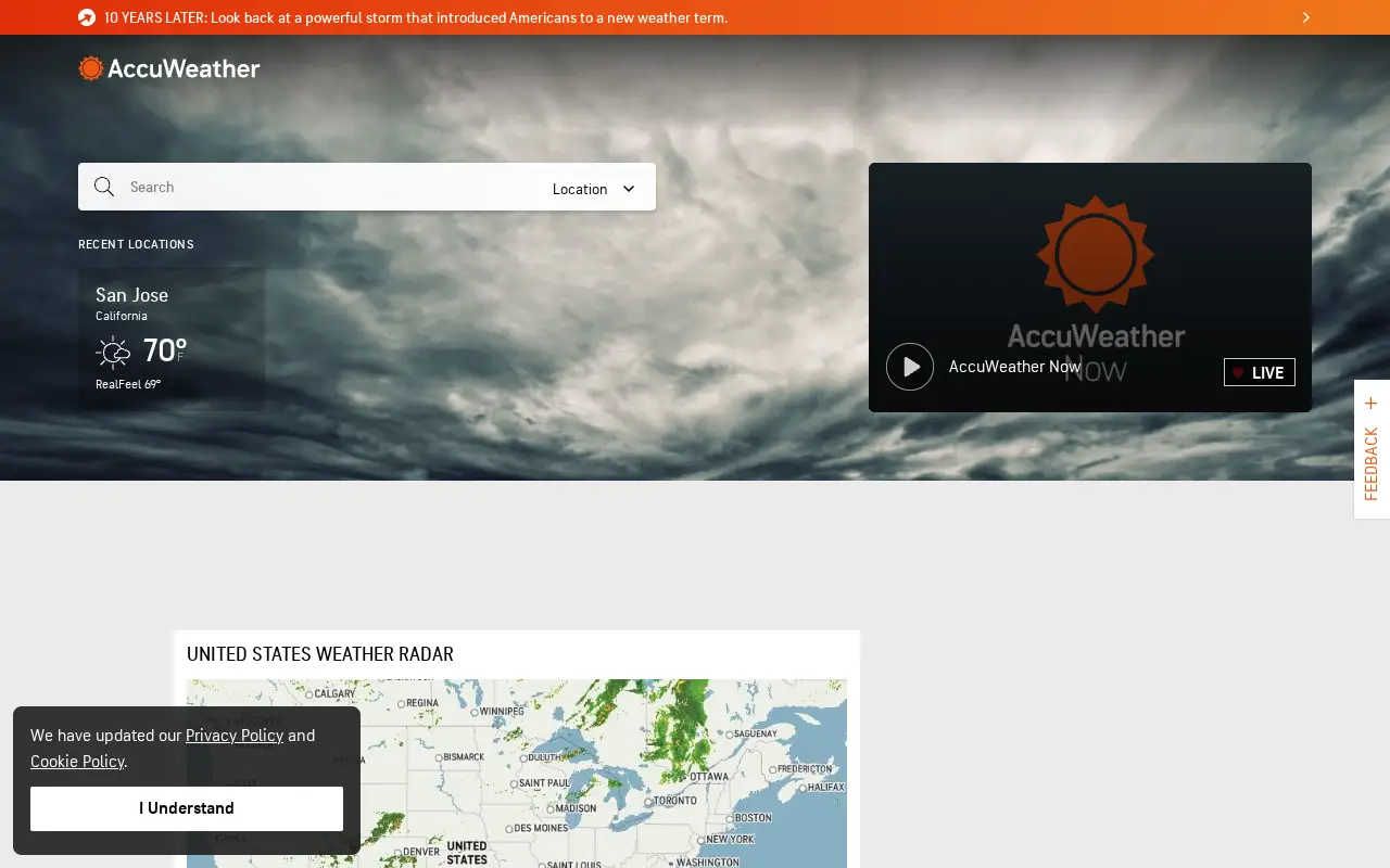 accuweather.com in 2022