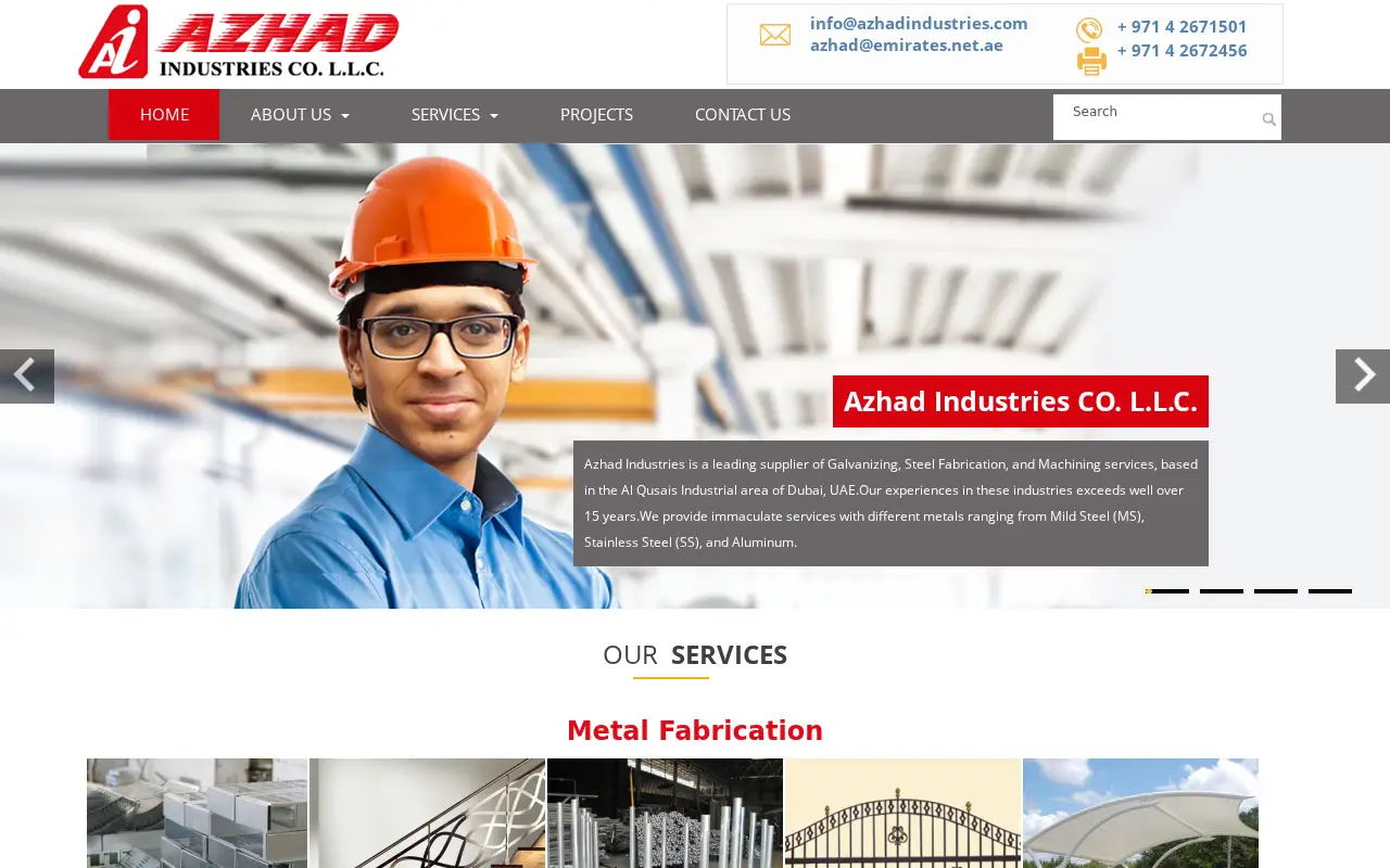 azhadindustries.com on October 3, 2016