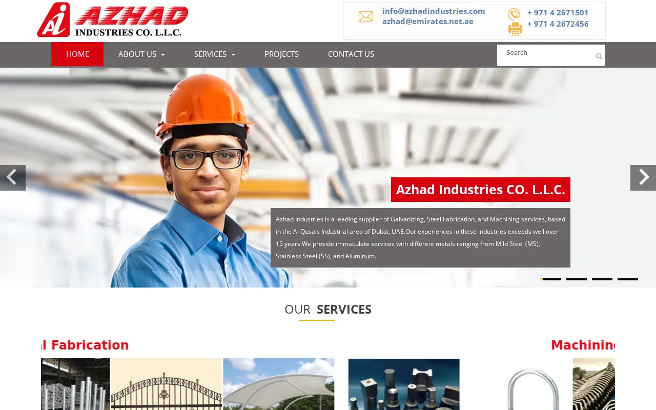 azhadindustries.com on August 4, 2018