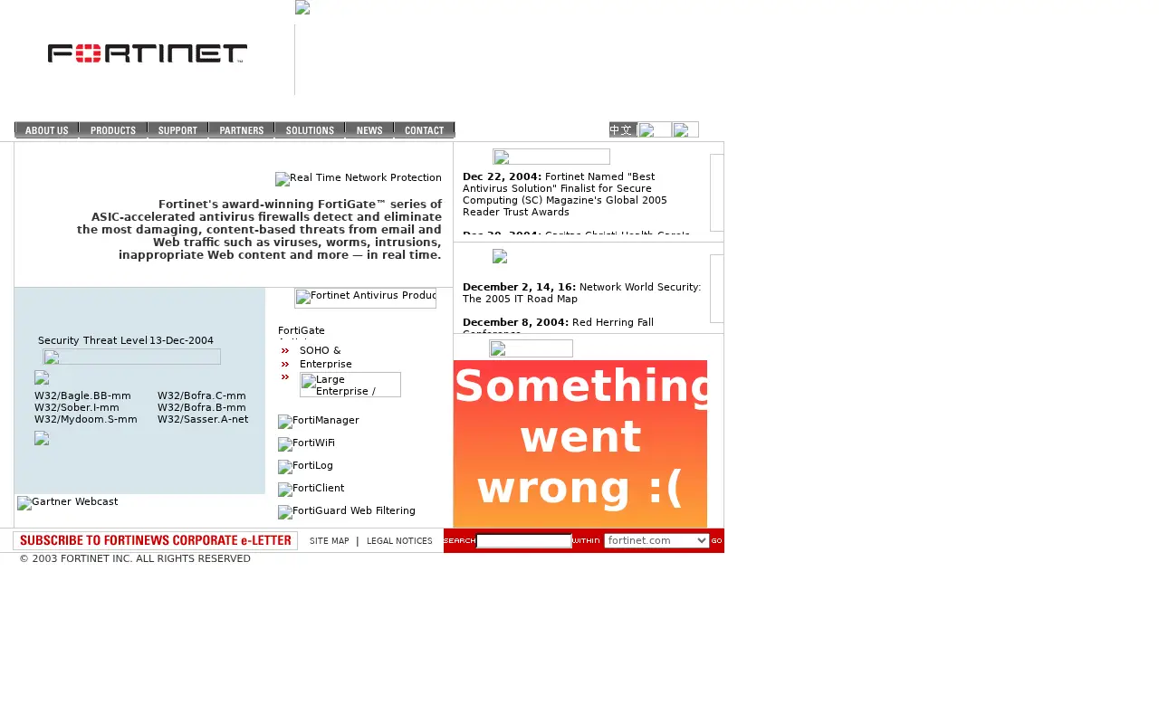 fortinet.net in 2004