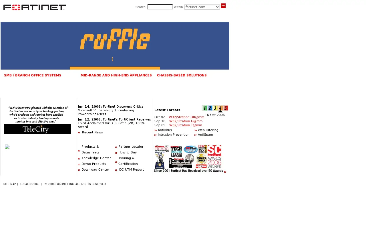 fortinet.net in 2006