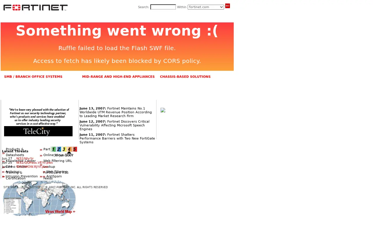fortinet.net in 2007