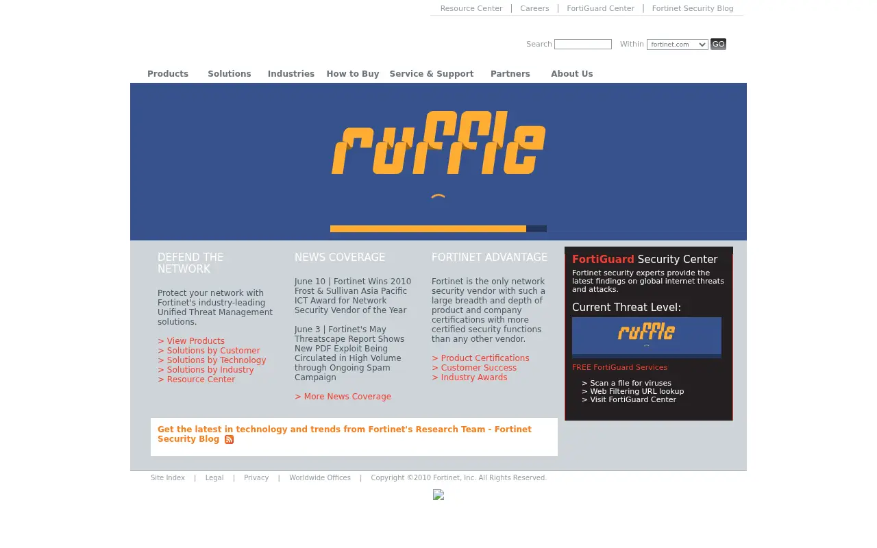 fortinet.net in 2010