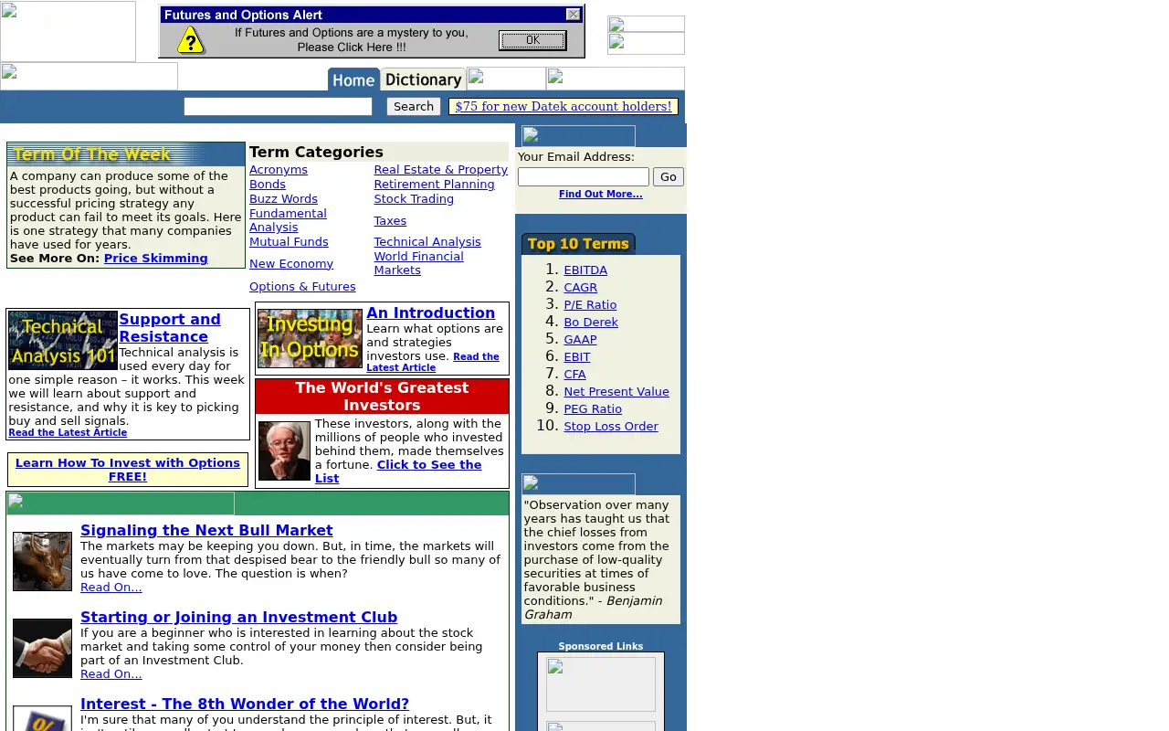 investopedia.com in 2001