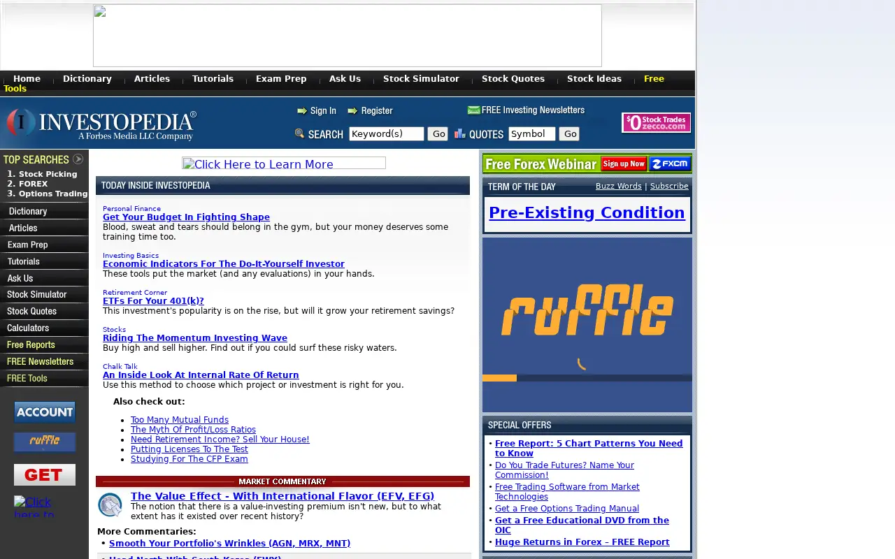 investopedia.com in 2007