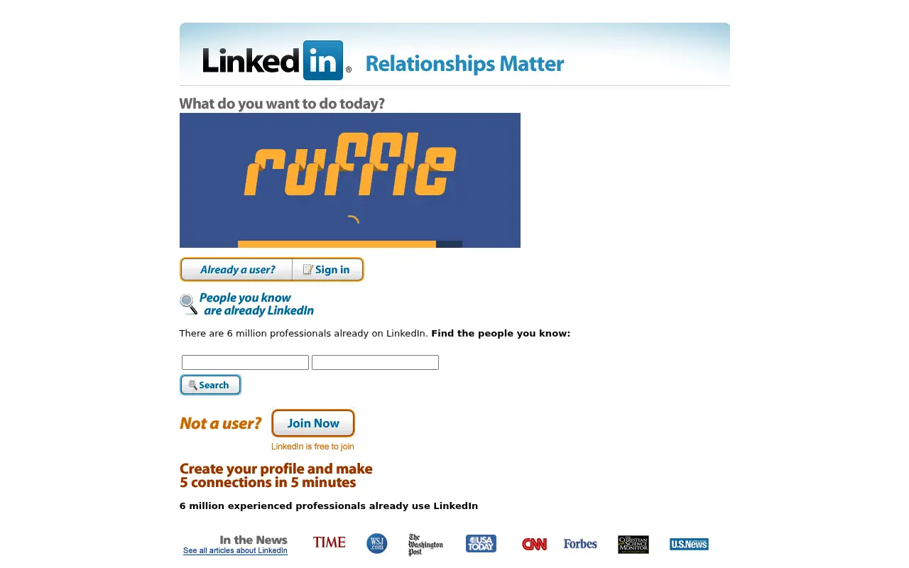 linkedin.com in 2006