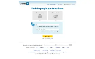 linkedin.com in 2007