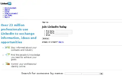 linkedin.com in 2008