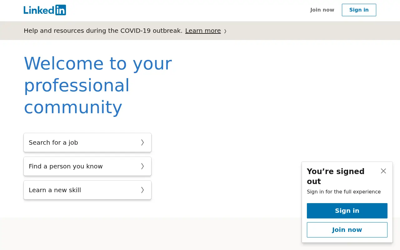 linkedin.com in 2020