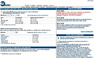 nic.ru in 2002