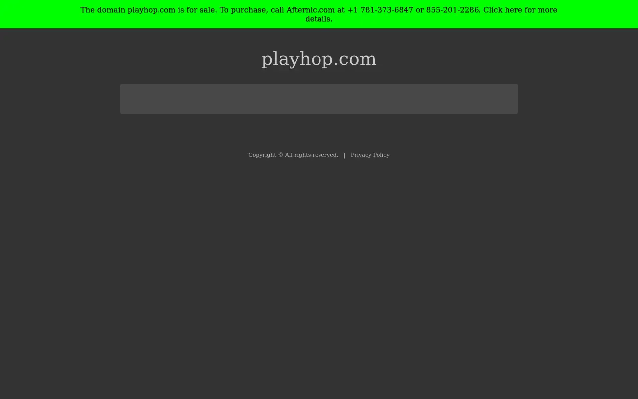 playhop.com in 2021