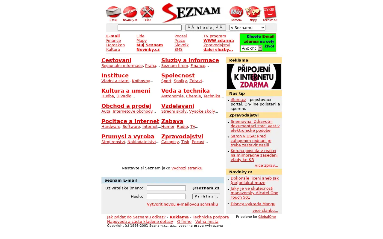 seznam.cz on June 27, 2001