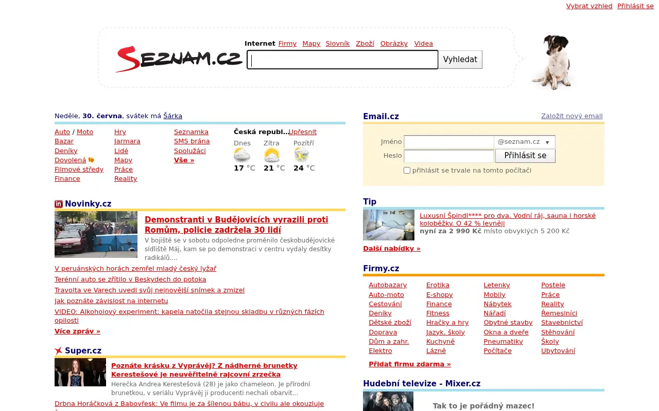 seznam.cz on June 30, 2013