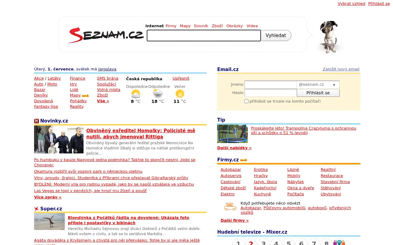 seznam.cz on July 1, 2014