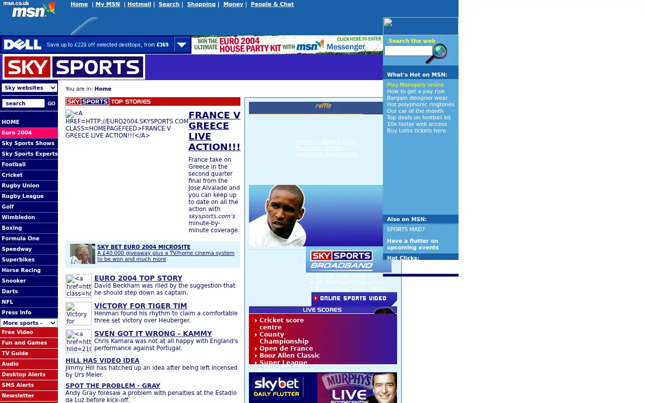 skysports.com in 2004