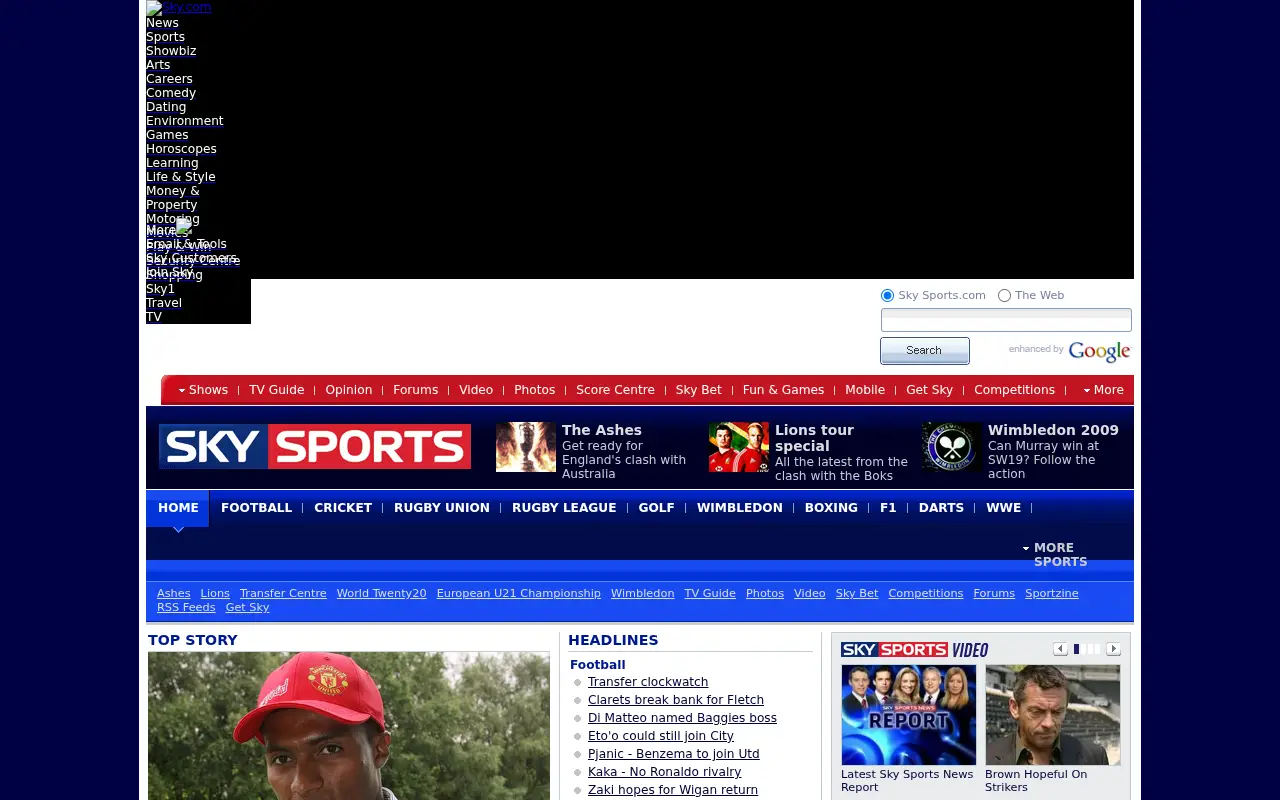 skysports.com in 2009