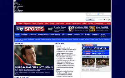 skysports.com in 2010