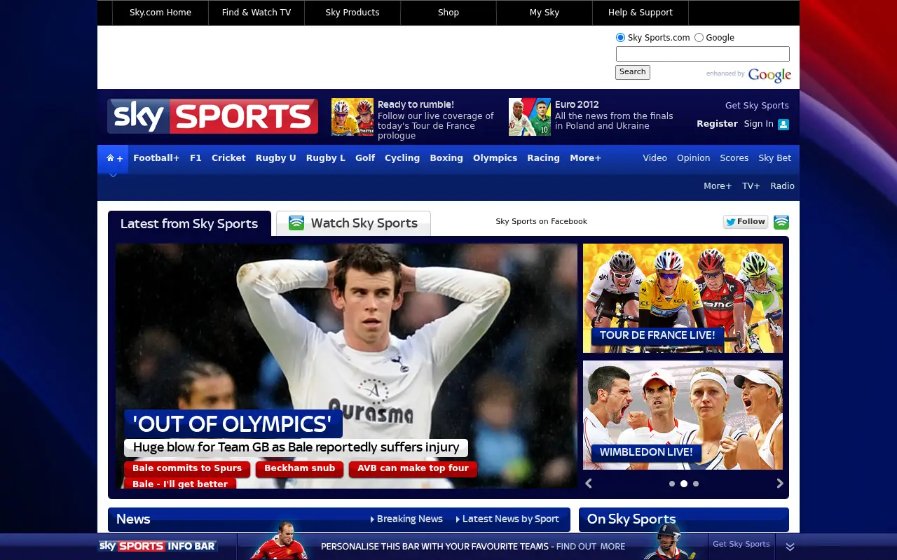 skysports.com in 2012