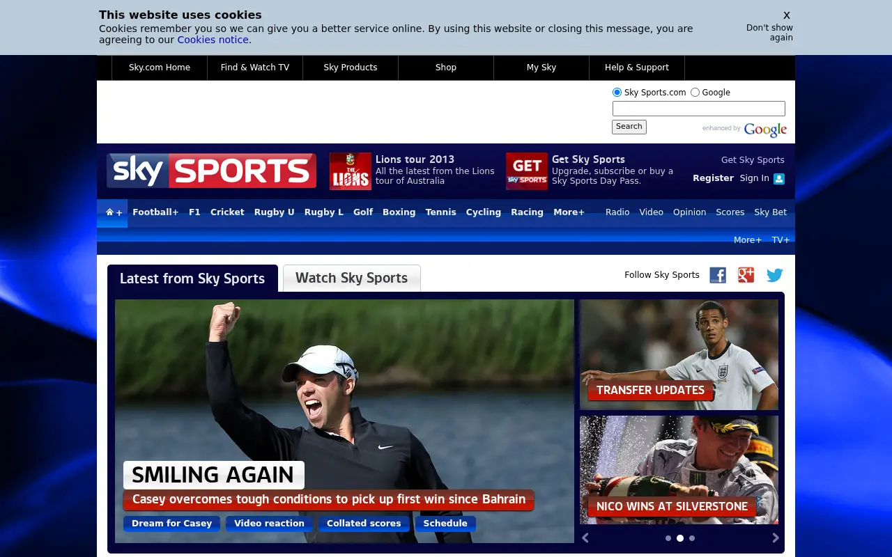 skysports.com in 2013