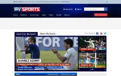 skysports.com in 2014
