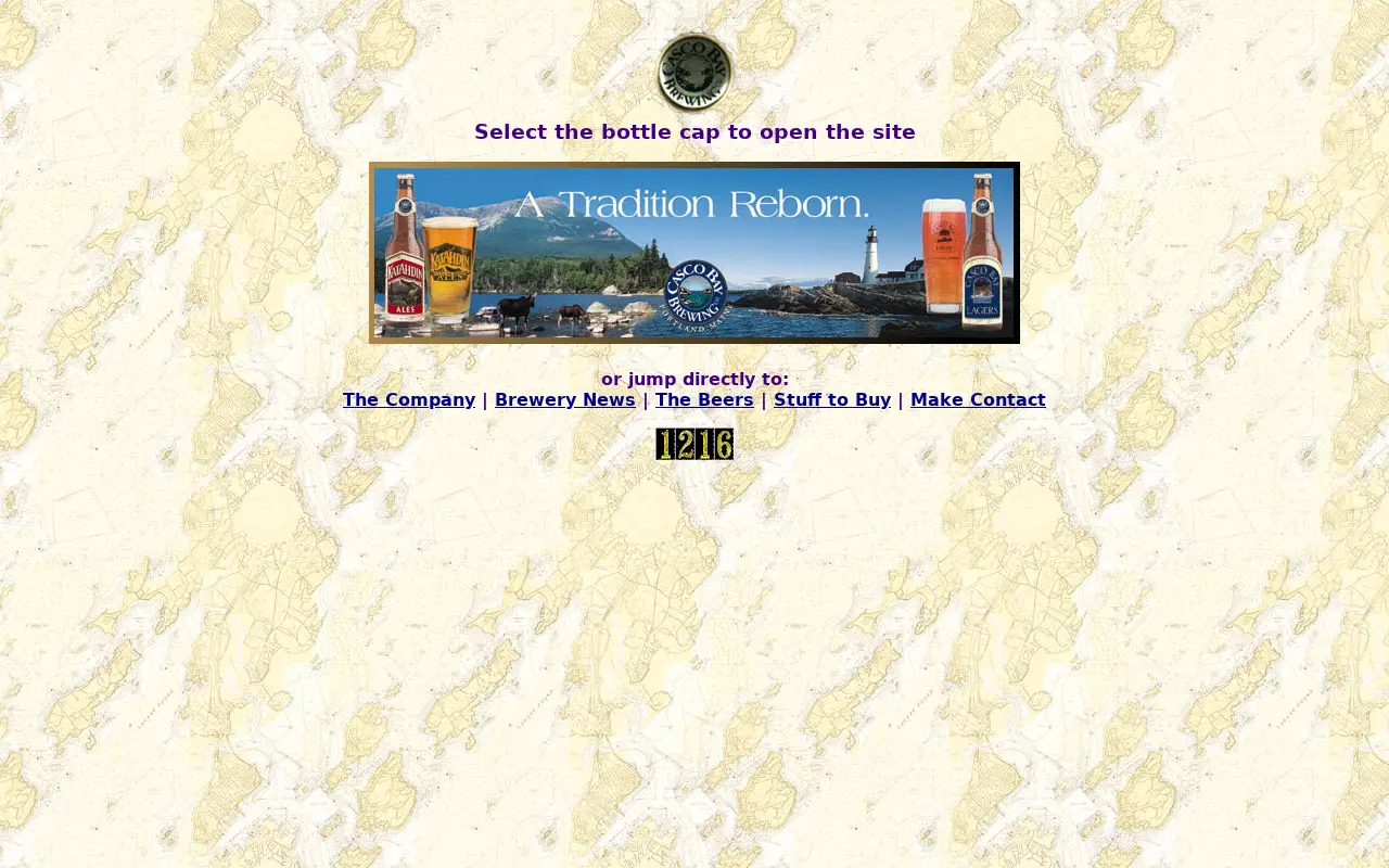 cascobaybrewing.com in 2002