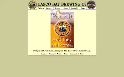 cascobaybrewing.com in 2004