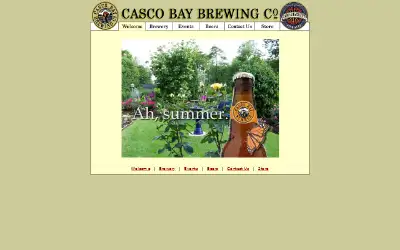 cascobaybrewing.com in 2006