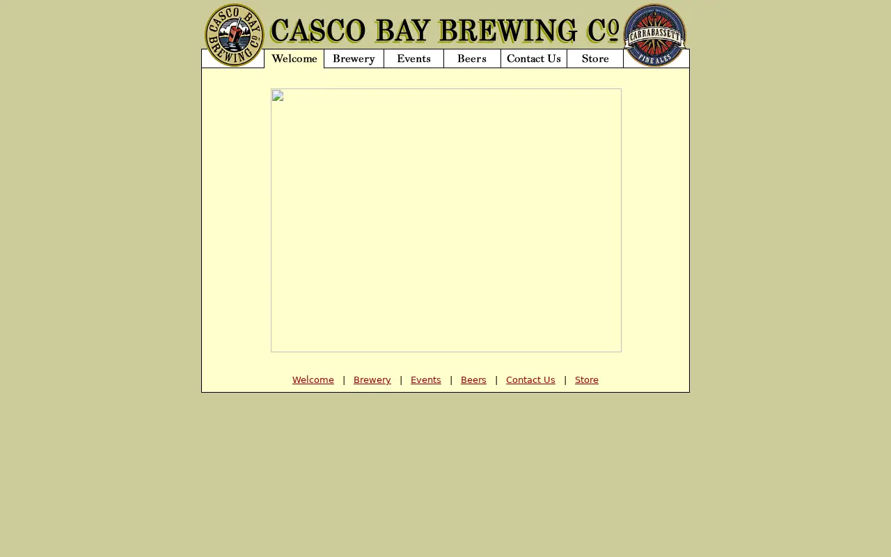 cascobaybrewing.com in 2008