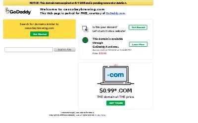 cascobaybrewing.com in 2018