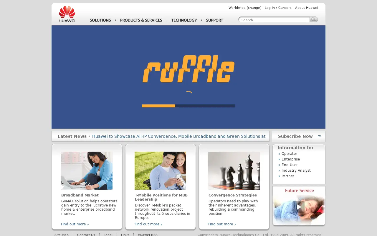 huawei.com in 2009