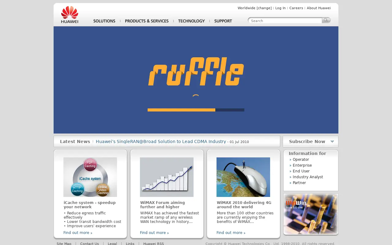 huawei.com in 2010